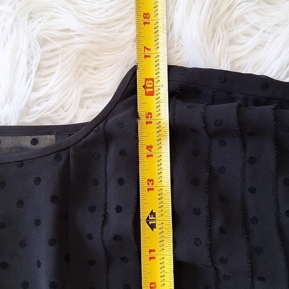 LOFT Black Polka Dot Layered Sheath Dress - Picture 11 of 14